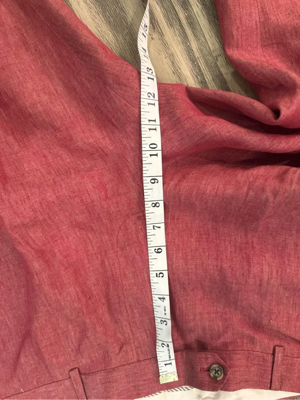 Brooks Brothers Classic Red Linen Flat Front Pants 40x30